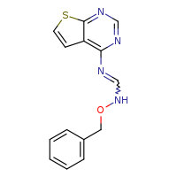N-(benzyloxy)-N'-{thieno[2,3-d]pyrimidin-4-yl}methanimidamide