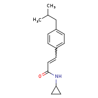 N-cyclopropyl-3-[4-(2-methylpropyl)phenyl]prop-2-enamide