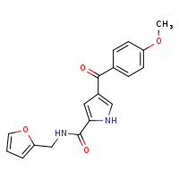N-(furan-2-ylmethyl)-4-(4-methoxybenzoyl)-1H-pyrrole-2-carboxamide