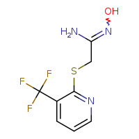 N'-hydroxy-2-{[3-(trifluoromethyl)pyridin-2-yl]sulfanyl}ethanimidamide