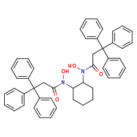 N-hydroxy-N-[2-(N-hydroxy-3,3,3-triphenylpropanamido)cyclohexyl]-3,3,3-triphenylpropanamide