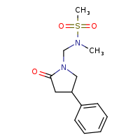 N-methyl-N-[(2-oxo-4-phenylpyrrolidin-1-yl)methyl]methanesulfonamide