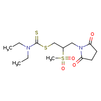 N,N-diethyl{[3-(2,5-dioxopyrrolidin-1-yl)-2-methanesulfonylpropyl]sulfanyl}carbothioamide