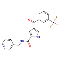 N-(pyridin-3-ylmethyl)-4-[3-(trifluoromethyl)benzoyl]-1H-pyrrole-2-carboxamide