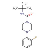 N-tert-butyl-4-(2-fluorophenyl)piperazine-1-carboxamide