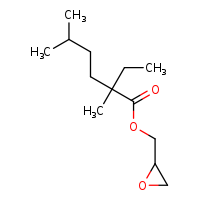 oxiran-2-ylmethyl 2-ethyl-2,5-dimethylhexanoate