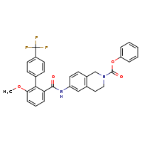 phenyl 6-[6-methoxy-4'-(trifluoromethyl)-[1,1'-biphenyl]-2-amido]-3,4-dihydro-1H-isoquinoline-2-carboxylate