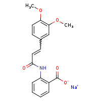 sodium 2-[3-(3,4-dimethoxyphenyl)prop-2-enamido]benzoate