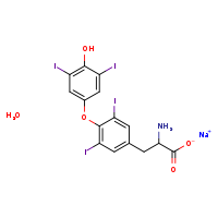 sodium 2-amino-3-[4-(4-hydroxy-3,5-diiodophenoxy)-3,5-diiodophenyl]propanoate hydrate