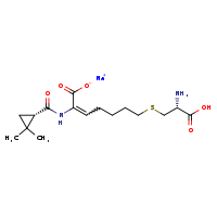 sodium (2Z)-7-{[(2R)-2-amino-2-carboxyethyl]sulfanyl}-2-{[(1S)-2,2-dimethylcyclopropyl]formamido}hept-2-enoate