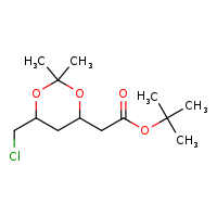 tert-butyl 2-[6-(chloromethyl)-2,2-dimethyl-1,3-dioxan-4-yl]acetate
