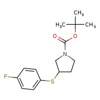 tert-butyl 3-[(4-fluorophenyl)sulfanyl]pyrrolidine-1-carboxylate