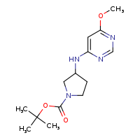 tert-butyl 3-[(6-methoxypyrimidin-4-yl)amino]pyrrolidine-1-carboxylate