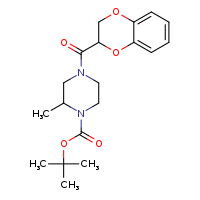 tert-butyl 4-(2,3-dihydro-1,4-benzodioxine-2-carbonyl)-2-methylpiperazine-1-carboxylate