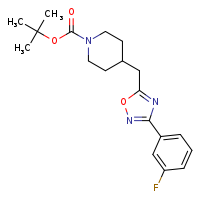 tert-butyl 4-{[3-(3-fluorophenyl)-1,2,4-oxadiazol-5-yl]methyl}piperidine-1-carboxylate