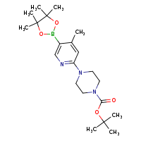 tert-butyl 4-[4-methyl-5-(4,4,5,5-tetramethyl-1,3,2-dioxaborolan-2-yl)pyridin-2-yl]piperazine-1-carboxylate