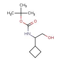 tert-butyl N-(1-cyclobutyl-2-hydroxyethyl)carbamate