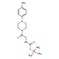 tert-butyl N-{2-[4-(4-methylphenyl)piperazin-1-yl]-2-oxoethyl}carbamate