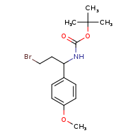 tert-butyl N-[3-bromo-1-(4-methoxyphenyl)propyl]carbamate
