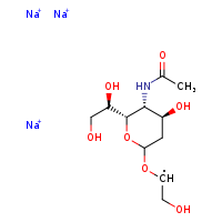 trisodium 1-{[(4S,5R,6S)-6-[(1R)-1,2-dihydroxyethyl]-5-acetamido-4-hydroxyoxan-2-yl]oxy}-2-hydroxyethyl