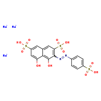 trisodium 4,5-dihydroxy-3-[2-(4-sulfophenyl)diazen-1-yl]naphthalene-2,7-disulfonic acid