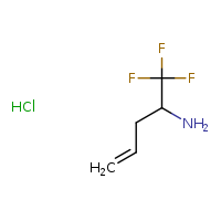 1,1,1-trifluoropent-4-en-2-amine hydrochloride