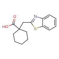 1-(1,3-benzothiazol-2-ylmethyl)cyclohexane-1-carboxylic acid