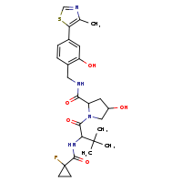 1-{2-[(1-fluorocyclopropyl)formamido]-3,3-dimethylbutanoyl}-4-hydroxy-N-{[2-hydroxy-4-(4-methyl-1,3-thiazol-5-yl)phenyl]methyl}pyrrolidine-2-carboxamide