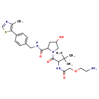 1-{2-[2-(2-aminoethoxy)acetamido]-3,3-dimethylbutanoyl}-4-hydroxy-N-{[4-(4-methyl-1,3-thiazol-5-yl)phenyl]methyl}pyrrolidine-2-carboxamide