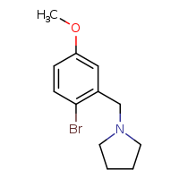 1-[(2-bromo-5-methoxyphenyl)methyl]pyrrolidine