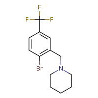 1-{[2-bromo-5-(trifluoromethyl)phenyl]methyl}piperidine