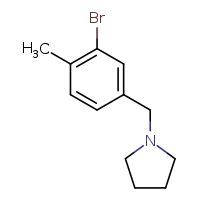 1-[(3-bromo-4-methylphenyl)methyl]pyrrolidine