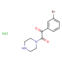 1-(3-bromophenyl)-2-(piperazin-1-yl)ethane-1,2-dione hydrochloride