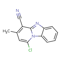 13-chloro-11-methyl-1,8-diazatricyclo[7.4.0.0²,?]trideca-2,4,6,8,10,12-hexaene-10-carbonitrile