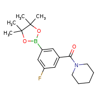 1-[3-fluoro-5-(4,4,5,5-tetramethyl-1,3,2-dioxaborolan-2-yl)benzoyl]piperidine
