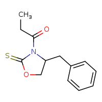 1-(4-benzyl-2-sulfanylidene-1,3-oxazolidin-3-yl)propan-1-one