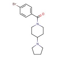 1-(4-bromobenzoyl)-4-(pyrrolidin-1-yl)piperidine