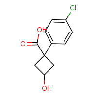 1-(4-chlorophenyl)-3-hydroxycyclobutane-1-carboxylic acid