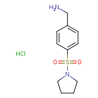 1-[4-(pyrrolidine-1-sulfonyl)phenyl]methanamine hydrochloride