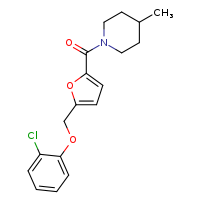 1-[5-(2-chlorophenoxymethyl)furan-2-carbonyl]-4-methylpiperidine
