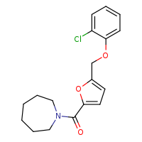 1-[5-(2-chlorophenoxymethyl)furan-2-carbonyl]azepane