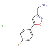 1-[5-(4-fluorophenyl)-1,2-oxazol-3-yl]methanamine hydrochloride