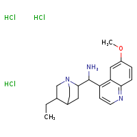 1-{5-ethyl-1-azabicyclo[2.2.2]octan-2-yl}-1-(6-methoxyquinolin-4-yl)methanamine trihydrochloride