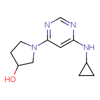 1-[6-(cyclopropylamino)pyrimidin-4-yl]pyrrolidin-3-ol
