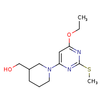 {1-[6-ethoxy-2-(methylsulfanyl)pyrimidin-4-yl]piperidin-3-yl}methanol