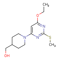 {1-[6-ethoxy-2-(methylsulfanyl)pyrimidin-4-yl]piperidin-4-yl}methanol