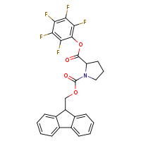 1-(9H-fluoren-9-ylmethyl) 2-(2,3,4,5,6-pentafluorophenyl) pyrrolidine-1,2-dicarboxylate
