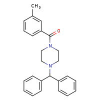 1-(diphenylmethyl)-4-(3-methylbenzoyl)piperazine