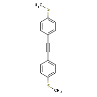 1-(methylsulfanyl)-4-{2-[4-(methylsulfanyl)phenyl]ethynyl}benzene
