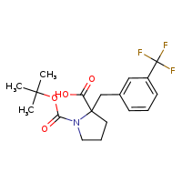 1-(tert-butoxycarbonyl)-2-{[3-(trifluoromethyl)phenyl]methyl}pyrrolidine-2-carboxylic acid